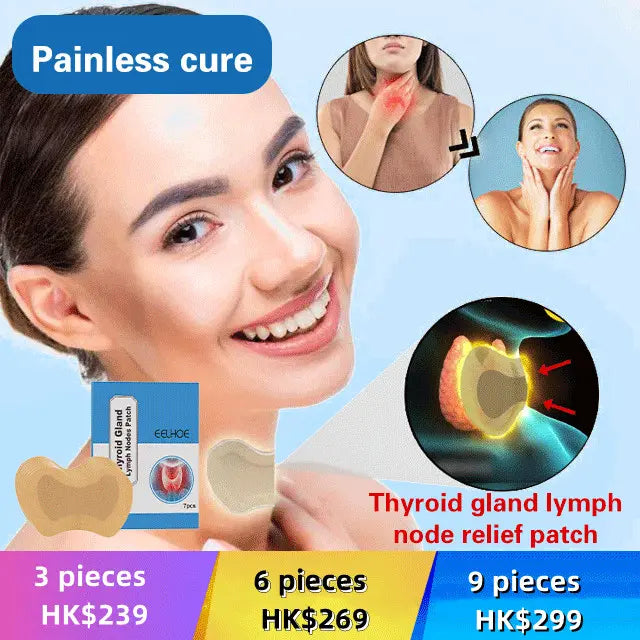Thyroid gland lymph node relief patch